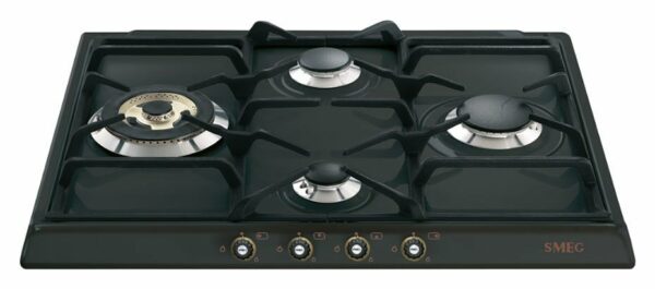 Table de cuisson Smeg SR764AO - Neuf : esthétique renouvelée pour une cuisson traditionnelle