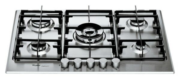 Table de cuisson gaz 75 cm - inox WHIRLPOOL GMA 7521IXL Ambient Line équipée d'un brûleur haute performance de 4 kW - Neuf – Image 2