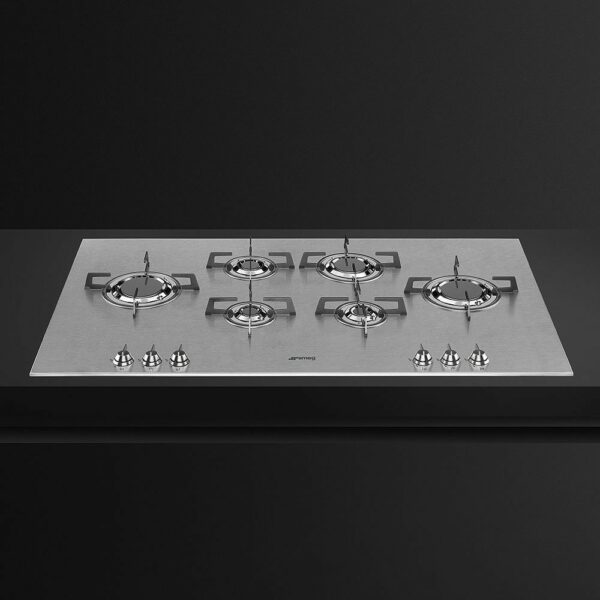 Table de cuisson à gaz cm 100 - acier inoxydable SMEG PXL6106 DOLCE STIL NOVO - Neuf – Image 2