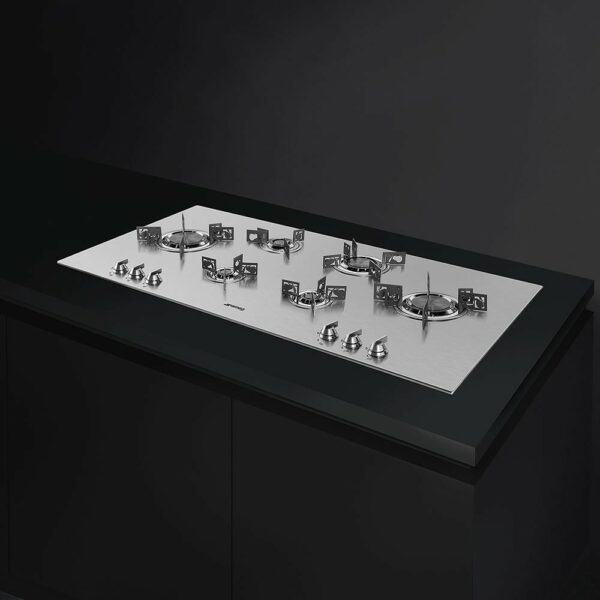 Table de cuisson à gaz cm 100 - acier inoxydable SMEG PXL6106 DOLCE STIL NOVO - Neuf – Image 3