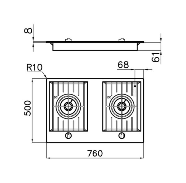 Table de cuisson Foster 7203 032 FL - Brûleurs AEO puissants et efficaces - Grilles en fonte robustes - Déplacement facile et sécurisé des casseroles - Neuf – Image 2