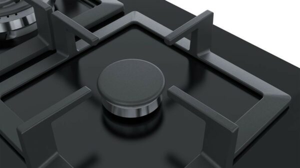 Table de cuisson Bosch PPH6A6B20 avec FlameSelect - Brûleur wok, surface en verre trempé - Neuf – Image 3