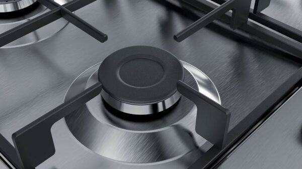 Table de cuisson à gaz Bosch PGH6B5B60 avec boutons frontaux - Neuf – Image 2