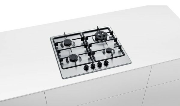 Table de cuisson à gaz Bosch PGH6B5B60 avec boutons frontaux - Neuf – Image 6