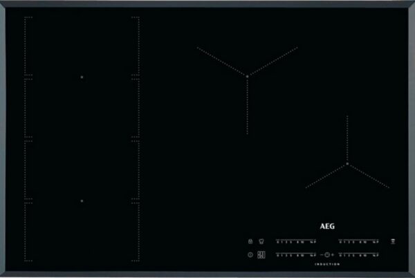 Table de cuisson à induction Aeg IKE84473FB - Neuf: système Hob2Hood intégré pour une hotte aspirante automatique et ajustable