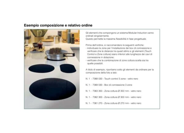 Foster 7368 030 Panneau de commande tactile modulaire à induction pour 3 surfaces encastrées cm. 28 - vitrocéramique noire vitrocéramique noire – Image 4
