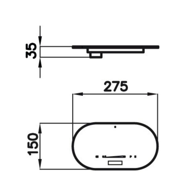 Foster 7368 030 Panneau de commande tactile modulaire à induction pour 3 surfaces encastrées cm. 28 - vitrocéramique noire vitrocéramique noire – Image 5