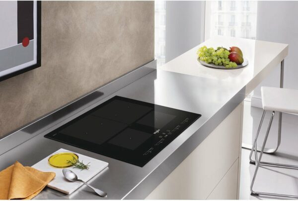 Plaque à induction 65 cm - vitrocéramique noire WHIRLPOOL SMO654 OF/BT/IXL W COLLECTION SMARTCOOK - Neuf – Image 2