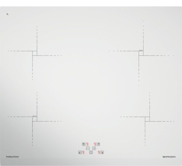 Table de cuisson à induction Barazza 1PIDG64B - Neuf: Commandes tactiles, limiteur de puissance pour éviter les surcharges