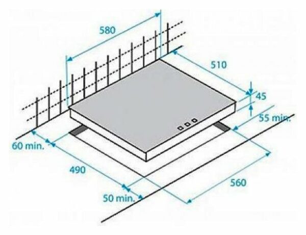 Table de cuisson 60 cm - vitrocéramique noire BEKO HIC 64401 avec radiateurs vitrocéramiques 4 zones et 9 niveaux de puissance par surface - Neuf – Image 2