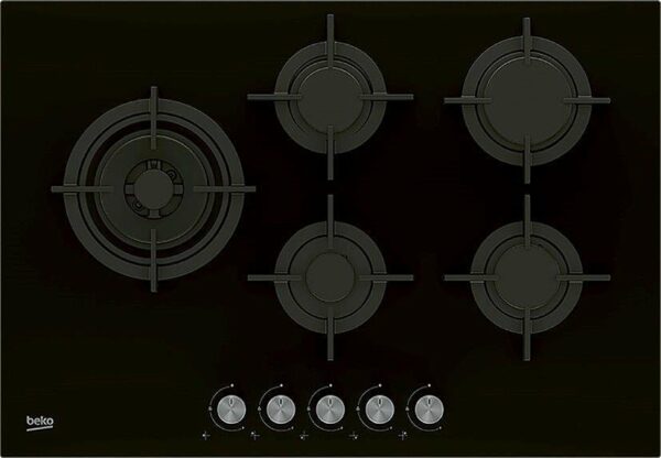 Table de cuisson à gaz BEKO HILL 75222 S 75 cm avec brûleurs High Efficiency™ - Neuf