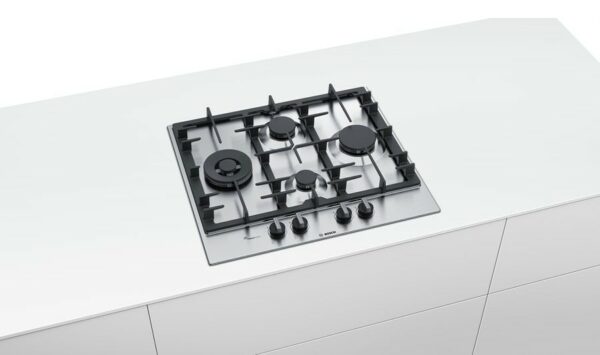 Table de cuisson à gaz Bosch PCI6A5B90 avec FlameSelect - Neuf – Image 4