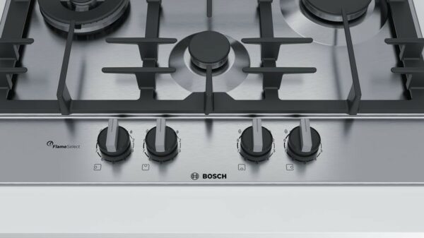 Table de cuisson à gaz Bosch PCI6A5B90 avec FlameSelect - Neuf – Image 5