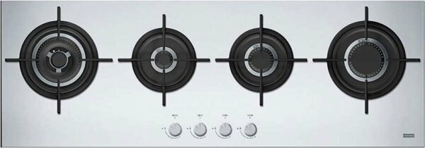 Table de cuisson à gaz Franke FHCR 1204 3G TC HE XA C - Neuf: triple couronne, grilles en fonte, allumage électronique intégré et soupape de sécurité