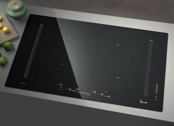 Table de cuisson à induction DIAMOND BRIDGE Baraldi avec hotte intégrée - Neuf – Image 2