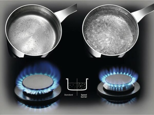 Cuisinière à gaz Electrolux KGS6436XX en acier inoxydable - Neuf – Image 4