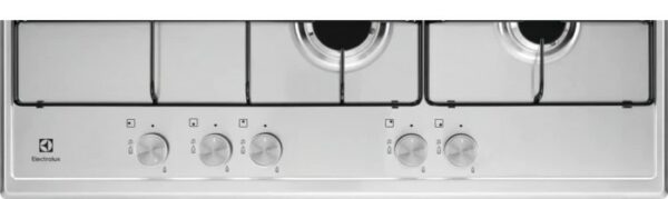 Table de cuisson à gaz en acier inoxydable Electrolux KGS7564SX - Neuf – Image 2