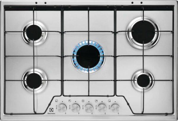 Table de cuisson à gaz en acier inoxydable Electrolux KGS7524SX - Neuf