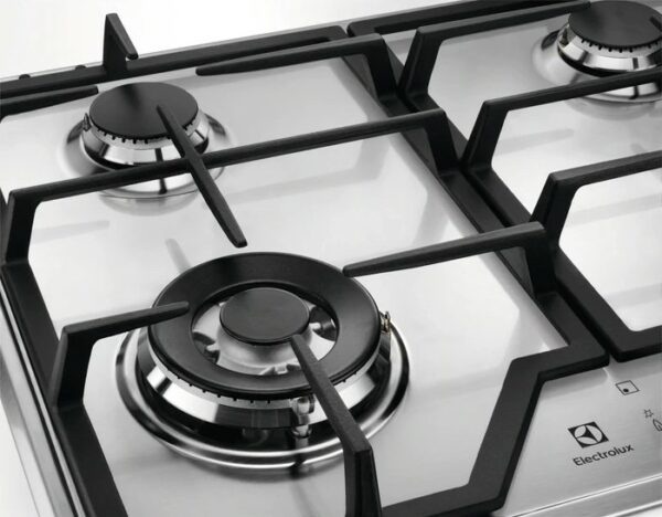 Table de cuisson à gaz Electrolux KGS6436SX en acier inoxydable - Neuf – Image 4
