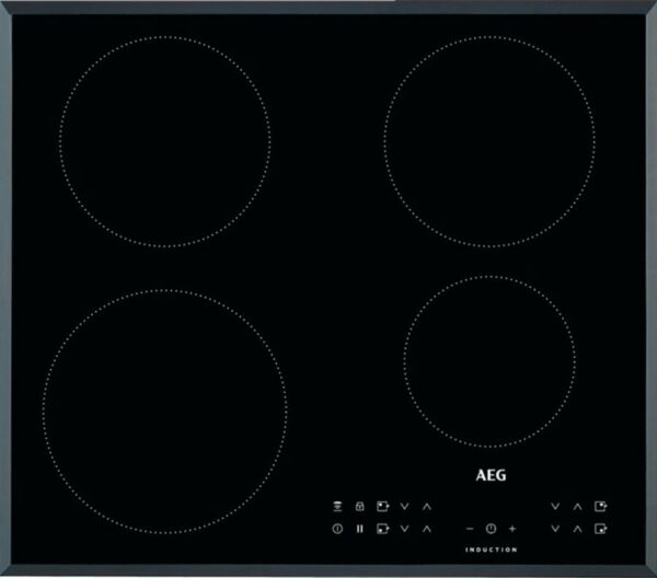 Table de cuisson à induction Aeg IKB64303FB - Neuf : système Hob2Hood intégré pour une hotte aspirante automatique et ajustable - Livraison rapide