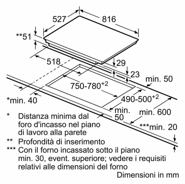 Plaque à induction Bosch PXV875DC1E - Neuf: Cuisson parfaite avec capteur à 5 niveaux, grande flexibilité et puissance accrue de 50%. Profilés en vitrocéramique noire et métal – Image 9