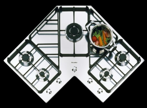 Foster 7038 052 Angolare Table de cuisson à gaz 83 cm - coin en acier brossé- Nouveau- Nouveau – Image 3