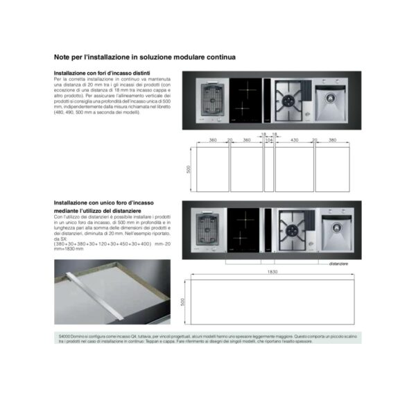 Foster 8320 000 S4000 Entretoise Domino pour dessus de domino - acier inoxydable- Nouveau – Image 2