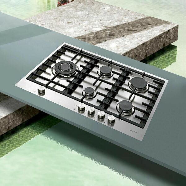 Schock FLAT PC75 AVG Table de cuisson à gaz 75 cm - acier inoxydable- Nouveau- Nouveau – Image 3