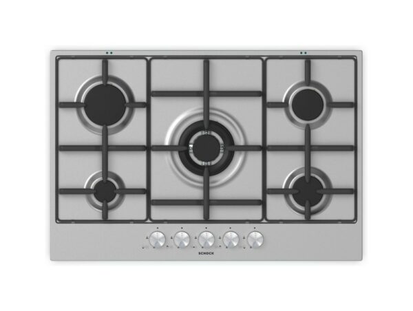 Table de cuisson à gaz Schock SILVER PC75 AV 75 cm - acier inoxydable- Nouveau- Nouveau