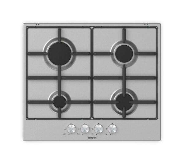 Schock SILVER PC60 AV Table de cuisson à gaz 60 cm - acier inoxydable- Nouveau- Nouveau