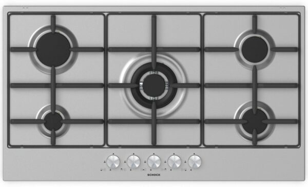 Schock SILVER PC90 AV Table de cuisson à gaz 90 cm - acier inoxydable- Nouveau- Nouveau