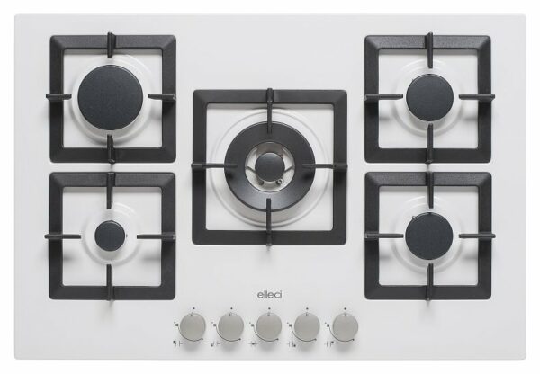 Elleci PLANO 75 Cuisinière à gaz Plano cm. 75 - granitek - blanc- Nouveau- Nouveau