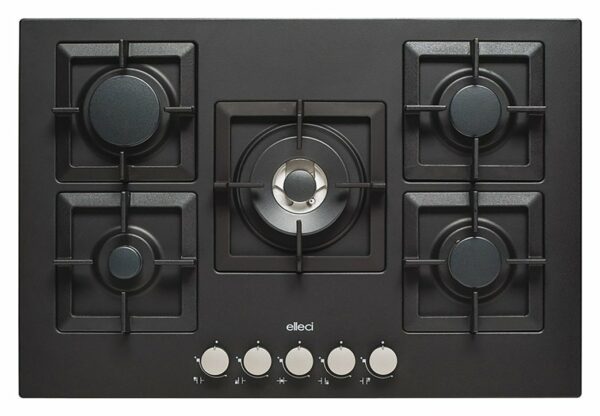Elleci PLANO 75 Cuisinière à gaz Plano cm. 75 - granitek - noir- Nouveau- Nouveau