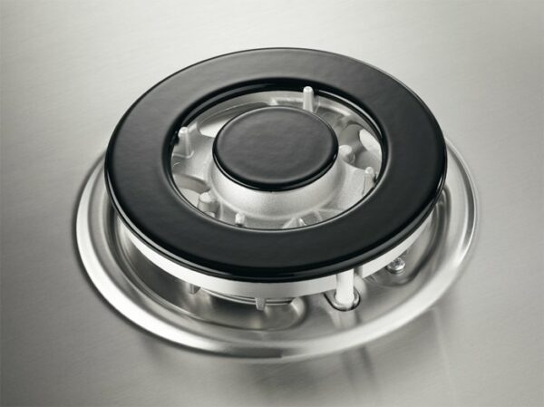 Cuisinière à gaz Electrolux EGH6343ROR - Neuf: 4 brûleurs multi-anneaux, grilles en fonte, arrêt automatique du gaz - Finition noire mate – Image 2