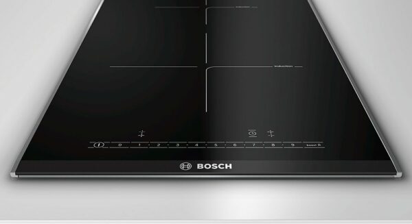 Plaque à induction Bosch PIB375FB1E Série 6 30 cm - profilés latéraux en vitrocéramique noire en acier inoxydable – Image 3