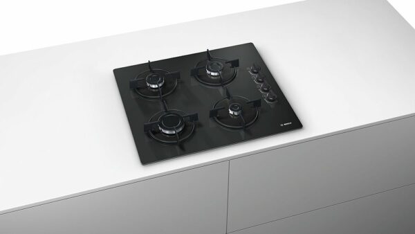 Table de cuisson à gaz Bosch POP6B6B10 série 2 cm. 60 - verre noir – Image 2
