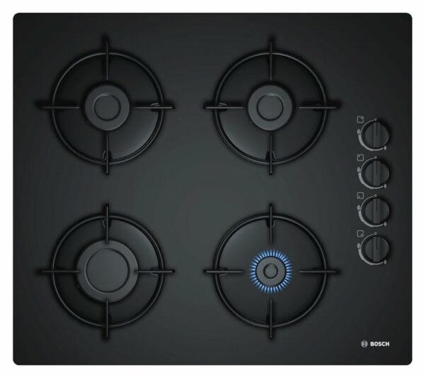 Table de cuisson à gaz Bosch POP6B6B10 série 2 cm. 60 - verre noir