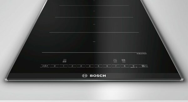 Plaque à induction Bosch PXX375FB1E Série 6 30 cm - vitrocéramique noire - profilés en acier inoxydable – Image 3