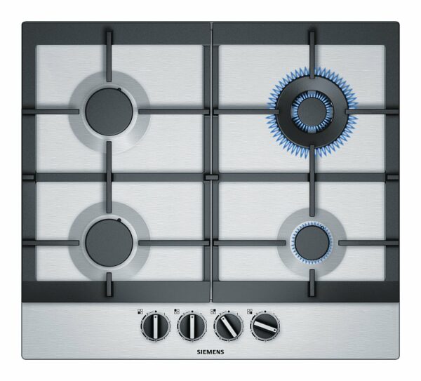 Siemens EC6A5HB90 Iq500 table de cuisson à gaz 60 cm - acier inoxydable