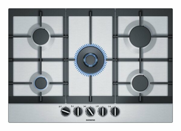 Siemens EC7A5RB90 Iq500 table de cuisson à gaz 75 cm - acier inoxydable