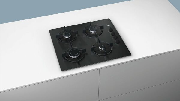 Plaque de cuisson à gaz Siemens EO6B6PB10 Iq100 60 cm – verre noir – Image 5