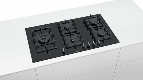 Bosch PPS9A6B90 Série 6 Table de cuisson à gaz 90 cm - verre noir – Image 3