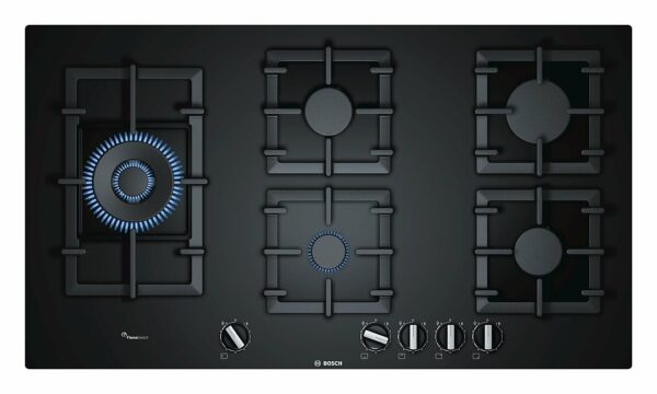 Bosch PPS9A6B90 Série 6 Table de cuisson à gaz 90 cm - verre noir