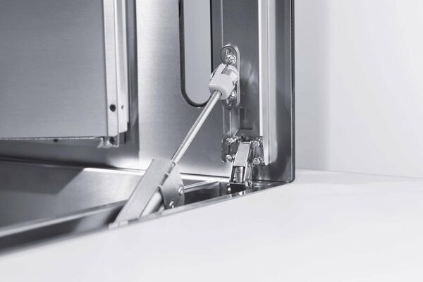Table de cuisson à induction Baraldi DIAMOND FLEXI cm. 83 - avec hotte intégrée 700 m3/h - vitrocéramique noire – Image 4