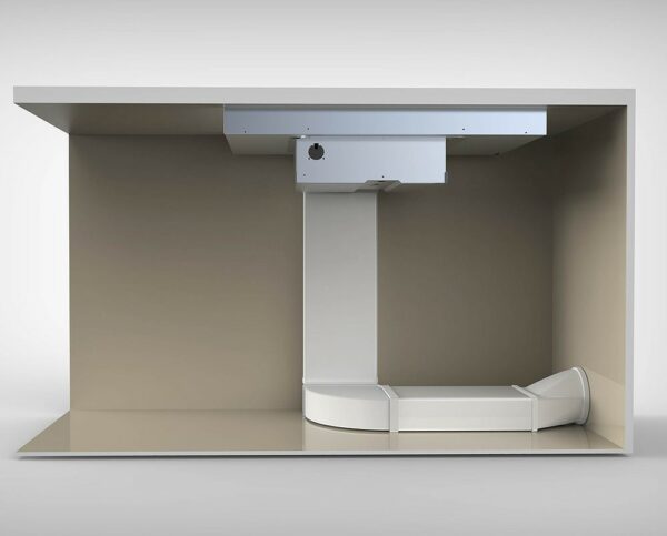 Table de cuisson à induction Baraldi DIAMOND FLEXI cm. 83 - avec hotte intégrée 700 m3/h - vitrocéramique noire – Image 6