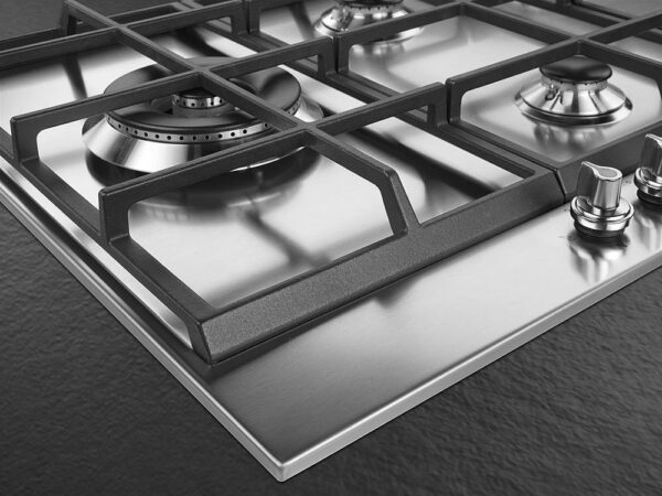 Table de cuisson à gaz Smeg Design PX175L Linea cm. 70/75 - 5 feux - inox – Image 5