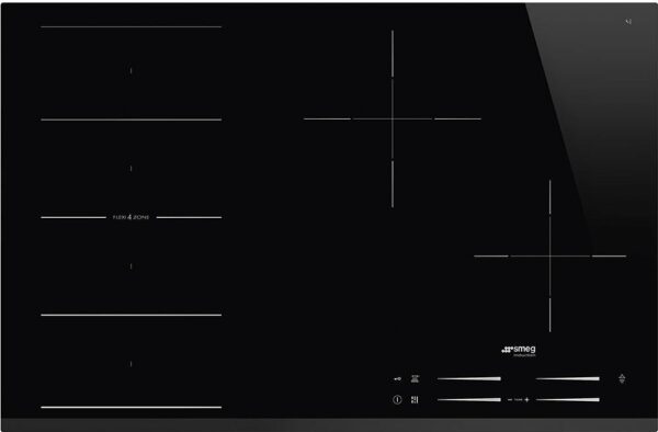 Smeg Design SI1F7845B Plaque à induction universelle cm. 78 - demi-fil - noir