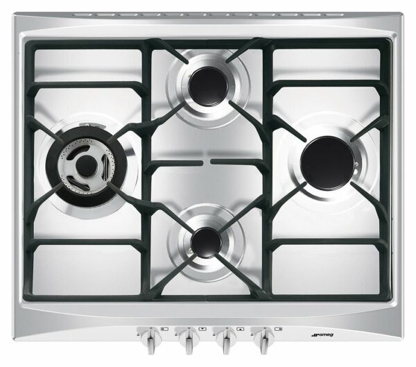 Table de cuisson à gaz Smeg SR264XGH2 Selezione cm. 60 - inox