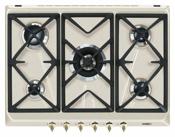 Smeg SRV876AVOGH2 Table de cuisson à gaz coloniale cm. 70/75 - avoine