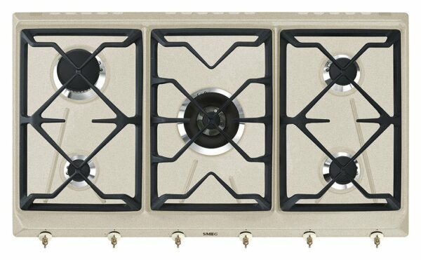 Smeg SRV896AVOGH2 Table de cuisson à gaz coloniale cm. 90 - avoine